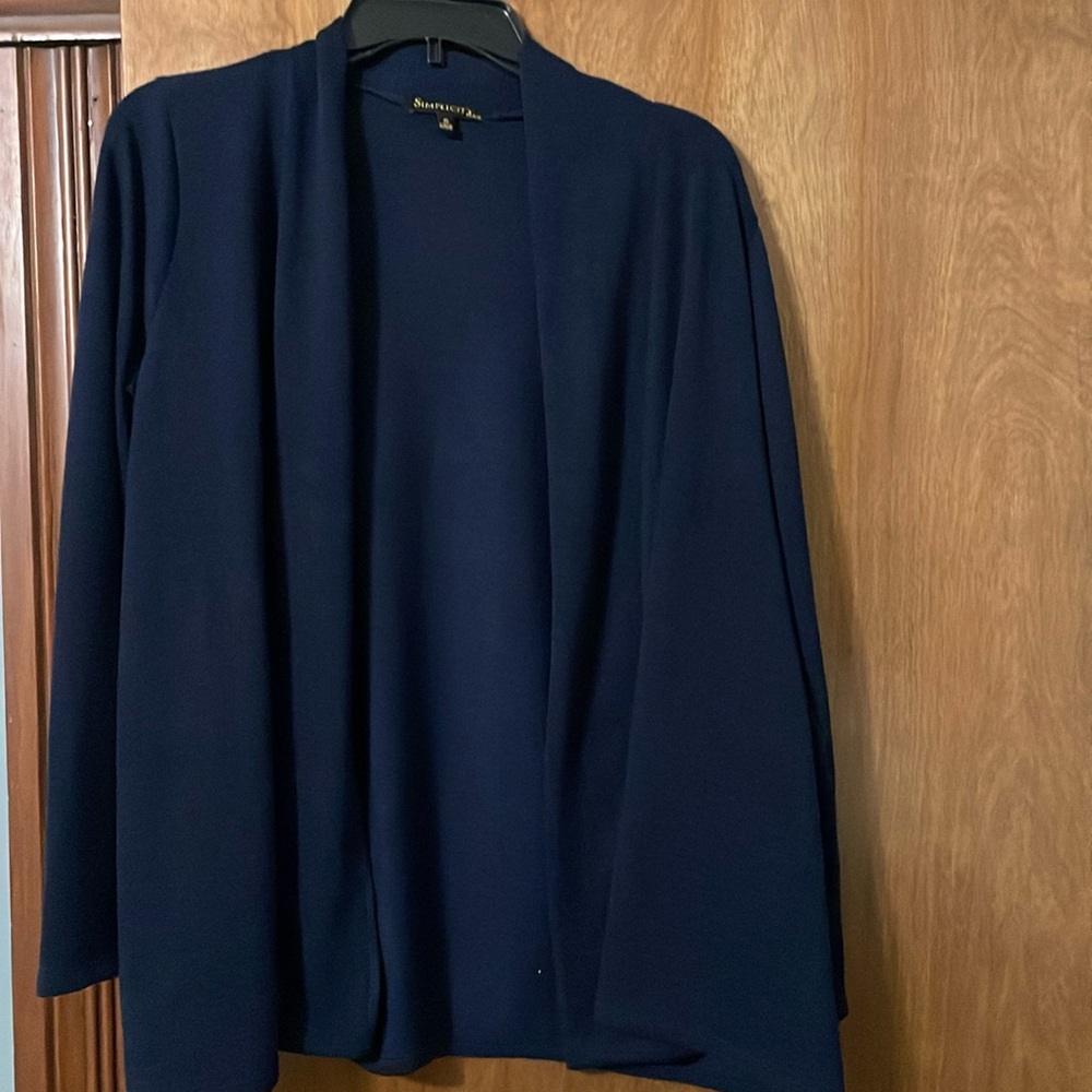 Simplicity by Azul Navy Blue long sleeve cardigan